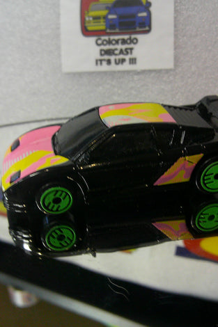 LOOSE HOT WHEELS BLACK REVEALERS ZENDER FACT 4 w/GREEN ULTRA HOTS