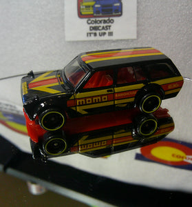 LOOSE HOT WHEELS BLACK MOMO '71 DATSUN 510 WAGON