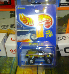 HOT WHEELS #6 BLACK BLAZER 4X4 w/CT WHEELS