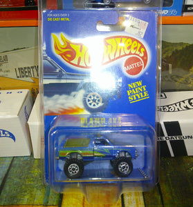 HOT WHEELS #6 BLUE BLAZER 4X4 w/GEAR WHEELS
