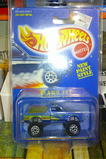 HOT WHEELS #6 BLUE BLAZER 4X4 w/GEAR WHEELS