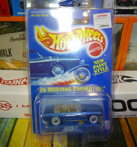 HOT WHEELS #26 BLUE '65 MUSTANG CONVERTIBLE