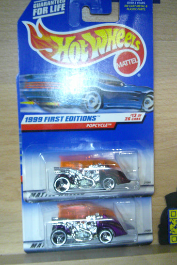 RARE HOT WHEELS #913 BURGUNDY POPCYCLE w/THE PURPLE AS WELL