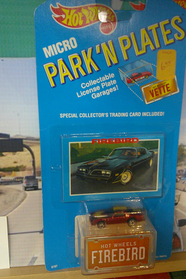 1989 HOT WHEELS MICRO PARK N PLATES RED FIREBIRD