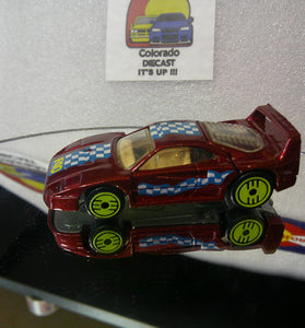LOOSE HOT WHEELS RED REVEALERS FERRARI F40 w/LIME ULTRA HOTS