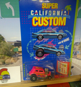 1990 HOT WHEELS SUPER CALIFORNIA CUSTOM PINK SCORCH TORCH SEDAN DELIVERY