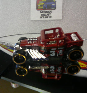 LOOSE HOT WHEELS MATTE RED BONESHAKER