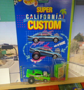 1990 HOT WHEELS SUPER CALIFORNIA CUSTOM GREEN E.Z. DUZZIT '55 CHEVY