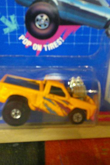 1990 HOT WHEELS SUPER CALIFORNIA CUSTOM ORANGE BOD-ACIOUS PICKUP TRUCK