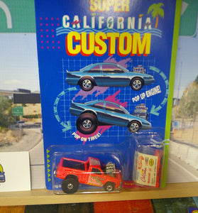 1990 HOT WHEELS SUPER CALIFORNIA CUSTOM PINK BIG SUR-PRIZE PICKUP TRUCK