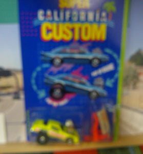 1990 HOT WHEELS SUPER CALIFORNIA CUSTOM YELLOW TUBULAR TURBO CAMARO