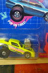 1990 HOT WHEELS SUPER CALIFORNIA CUSTOM YELLOW TUBULAR TURBO CAMARO