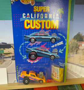 1990 HOT WHEELS SUPER CALIFORNIA CUSTOM ORANGE MEAN MACHINE CAMARO