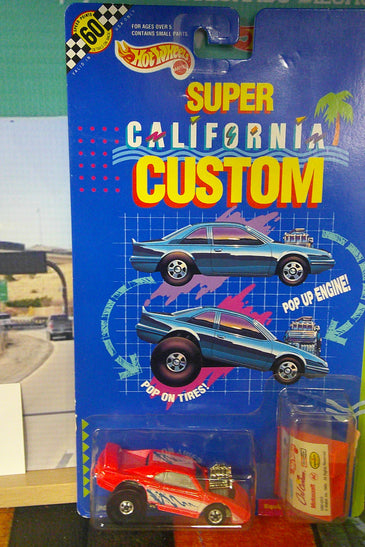1990 HOT WHEELS SUPER CALIFORNIA CUSTOM PINK JACK FLASH CAMARO