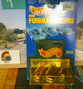1999 HOT WHEELS MINI FORMULA RACERS 3 PACK '67 CAMARO/3-WINDOW '34 '57 CHEVY