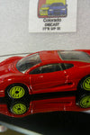 LOOSE HOT WHEELS RED REVEALERS JAGUAR XJ220 w/LIME ULTRA HOTS