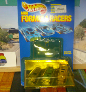 1999 HOT WHEELS MINI FORMULA RACERS 3 PACK HOT BIRD/3-WINDOW' 34, '57 CHEVY