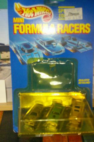 1999 HOT WHEELS MINI FORMULA RACERS 3 PACK HOT BIRD/3-WINDOW' 34, '57 CHEVY