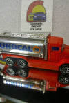 LOOSE HOT WHEELS RED UNOCAL 76 TANKER TRUCK w/7 SPOKE WHEELS