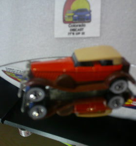 LOOSE HOT WHEELS RED '31 DOOZIE w/WHITEWALLS & BROWN FENDERS
