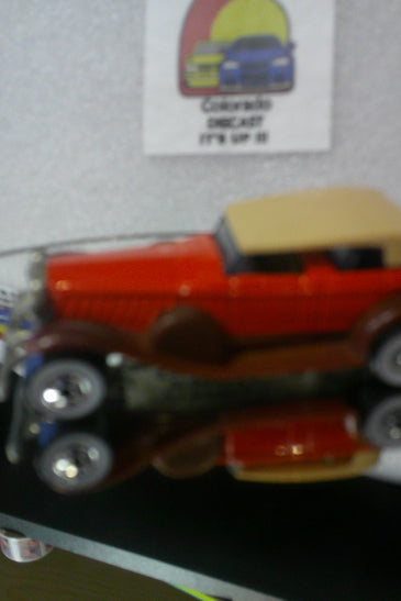 LOOSE HOT WHEELS RED '31 DOOZIE w/WHITEWALLS & BROWN FENDERS