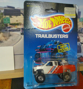 HOT WHEELS TRAILBUSTERS RED/WHITE NISSAN HARDBODY TRUCK