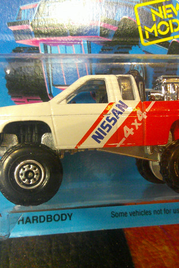 HOT WHEELS TRAILBUSTERS RED/WHITE NISSAN HARDBODY TRUCK