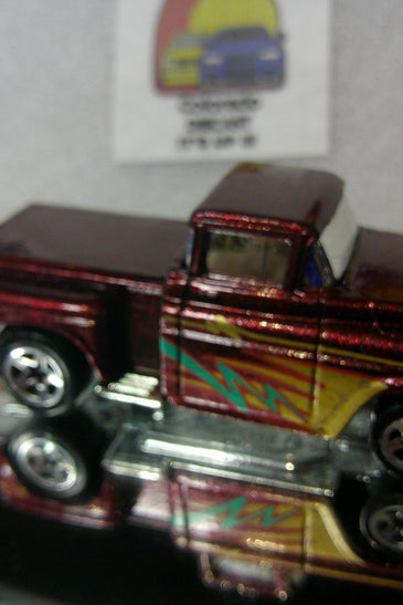 LOOSE HOT WHEELS DARK RED '56 CHEVY FLASHSIDER TRUCK