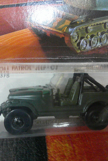 HOT WHEELS ACTION COMMAND CAMO ROLL PATROL JEEP CJ