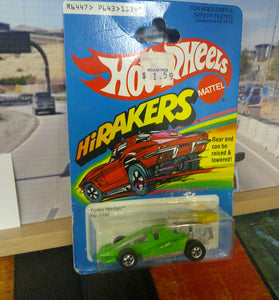 HOT WHEELS HIRAKERS GREEN TURBO WEDGE