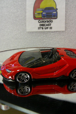 LOOSE HOT WHEELS RED '16 LAMBORGHINI CENTENARIO ROADSTER