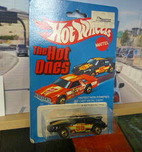 HOT WHEELS THE HOT ONES BLACK PORSCHE P-911 TURBO