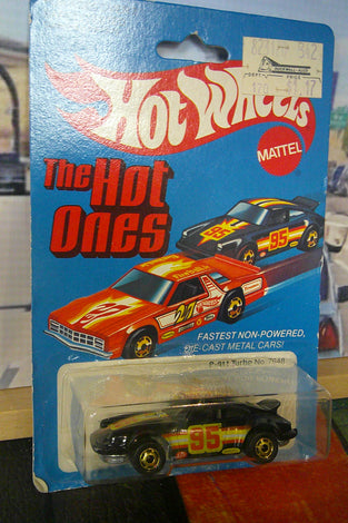 HOT WHEELS THE HOT ONES BLACK PORSCHE P-911 TURBO