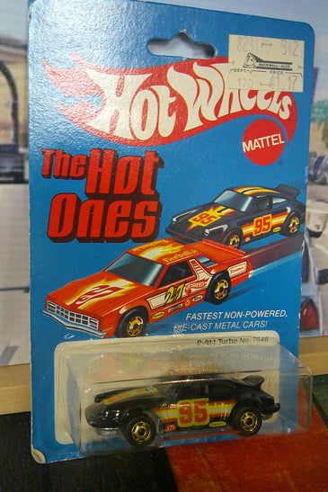 HOT WHEELS THE HOT ONES BLACK PORSCHE P-911 TURBO