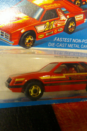HOT WHEELS THE HOT ONES RED TURBO COBRA MUSTANG
