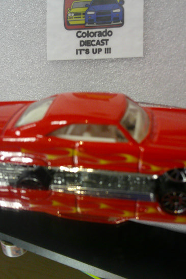 LOOSE HOT WHEELS DARK RED w/FLAMES '65 PONTIAC BONNEVILLE