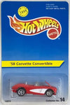 HOT WHEELS LTD EDITION OF 7000 RED 1958 CORVETTE #14