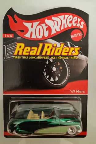HOT WHEELS RLC REAL RIDERS GREEN '49 MERC