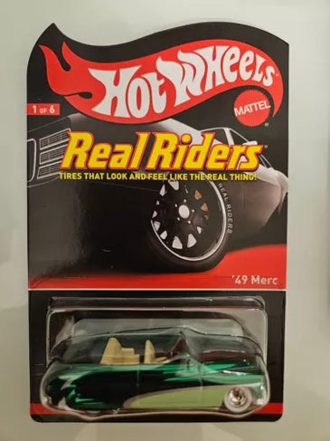 HOT WHEELS RLC REAL RIDERS GREEN '49 MERC
