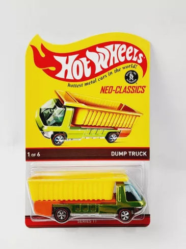HOT WHEELS RLC NEO CLASSICS GREEN DUMP TRUCK