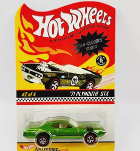 HOT WHEELS RLC NEO CLASSICS GREEN '71 PLYMOUTH GTX