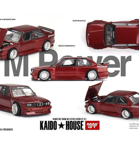 Kaido House x Mini GT 1:64 BMW M3 (E30) Kaido GT V1 – M Red
