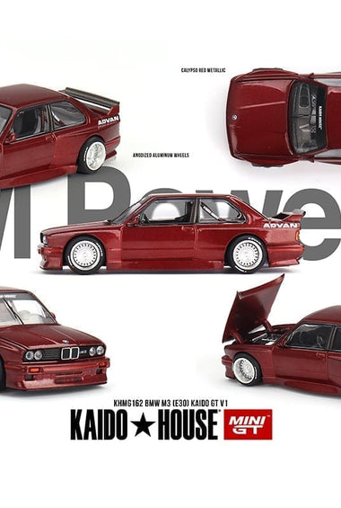 Kaido House x Mini GT 1:64 BMW M3 (E30) Kaido GT V1 – M Red