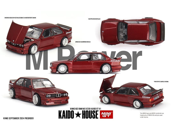 Kaido House x Mini GT 1:64 BMW M3 (E30) Kaido GT V1 – M Red