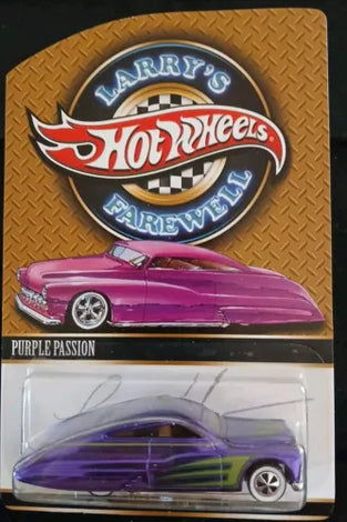 HOT WHEELS SPECIAL EDITION LARRY'S FAREWELL PASSION SIGNED CARD