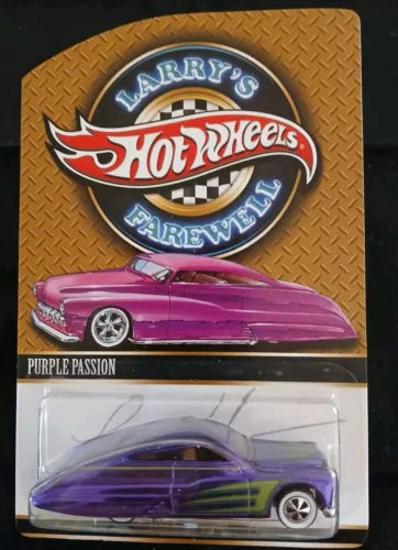 HOT WHEELS SPECIAL EDITION LARRY'S FAREWELL PASSION SIGNED CARD
