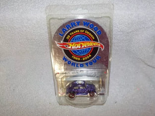 HOT WHEELS SPECIAL EDITION LARRY WOOD WORLD TOUR PURPLE VOLKSWAGEN BUG