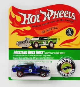 HOT WHEELS RLC BLUE MUSTANG BOSS HOSS IN PROTECTO