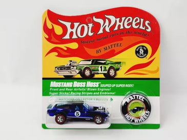 HOT WHEELS RLC BLUE MUSTANG BOSS HOSS IN PROTECTO