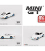 Mini GT 1:64 Porsche 911 Carrera RS 2.7 Grand Prix – White with Blue Livery- Mijo Exclusives